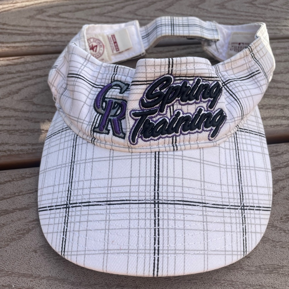 Genuine Merchandise visor 47 Brand Colorado Rockies White Embroidered OS